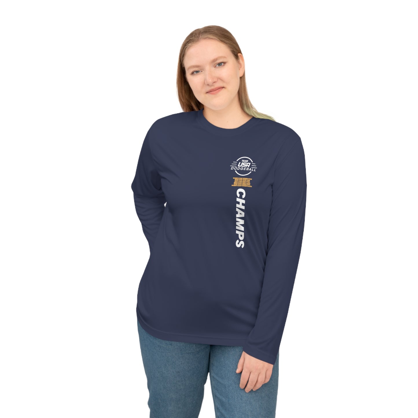 Mexico City Champions 2025 Performance Shirt | Team USA Dodgeball Tournament Long Sleeve