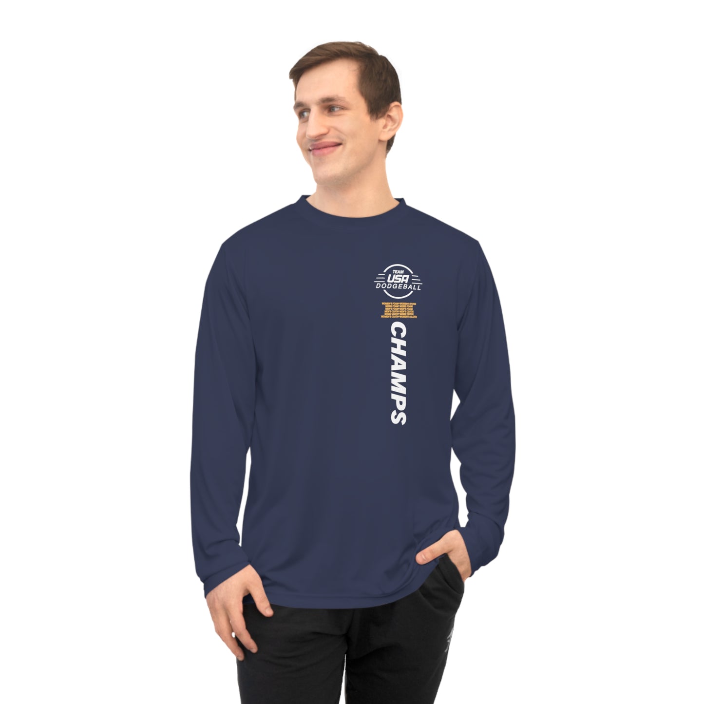 Mexico City Champions 2025 Performance Shirt | Team USA Dodgeball Tournament Long Sleeve